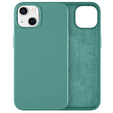 Pouzdro pro iPhone 14, Silicone Lite, zelené