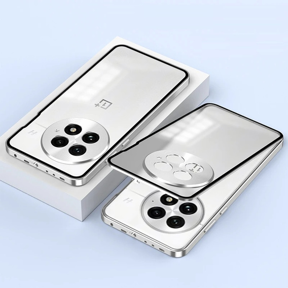 Pouzdro pro OnePlus 13R, Frame Case, stříbrné
