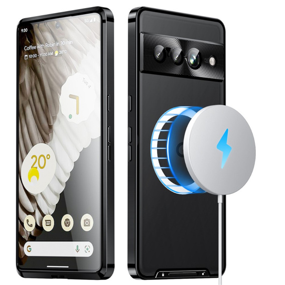Ochranné pouzdro na fotoaparát pro Google Pixel 8 Pro, CamShield MagSafe, transparentní / černé