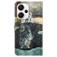 Klopové pouzdro pro Xiaomi Redmi Note 13 Pro+, Wallet, Cat & Tiger