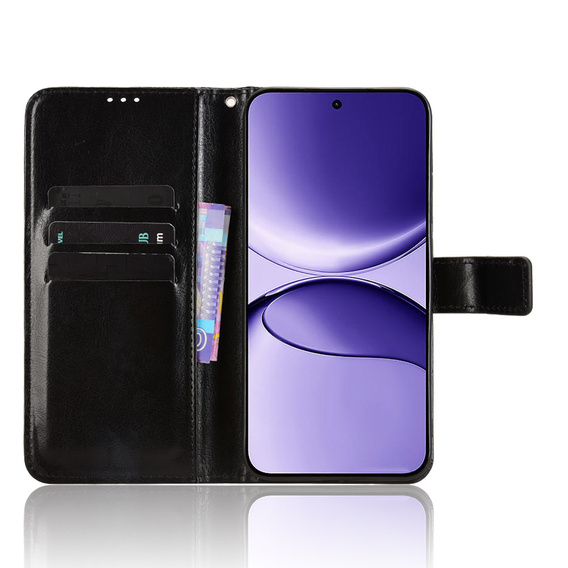 Crazy Horse Peněženkové flipové pouzdro pro Xiaomi Poco F7 5G