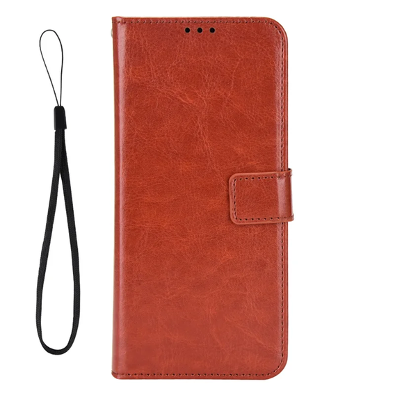 Klopové pouzdro pro Realme 12 Pro 5G / 12 Pro+ 5G, Crazy Horse Wallet, hnědé
