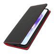 Klopové pouzdro pro Samsung Galaxy S25, Litchi Skin Grain, černé