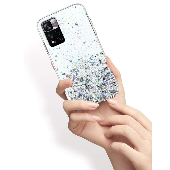 Pouzdro pro Xiaomi Redmi Note 11 Pro 4G/5G, Glittery, průhledné