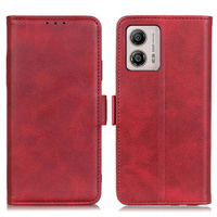 Klopové pouzdro pro Motorola Moto G53 5G / G13 / G23, Wallet, červené