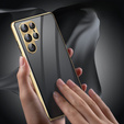 Pouzdro pro Samsung Galaxy S23 Ultra, Magnetic Dual Glass, zlaté