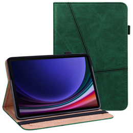 Pouzdro pro Samsung Galaxy Tab S10 Lite / S10 FE / S9 FE / S9, Classic, s prostorem pro stylus, zelené