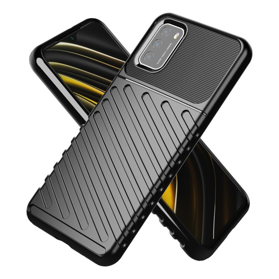 Pouzdro pro Xiaomi Poco M3, Thunder, černé