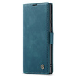 Pouzdro CASEME pro Samsung Galaxy S22 Ultra, Leather Wallet Case, zelené