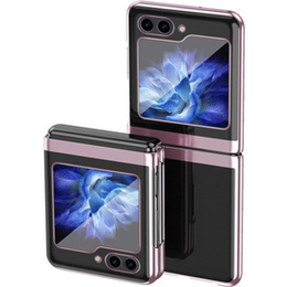 Pouzdro pro Samsung Galaxy Z Flip7 FE / Z Flip6, PC Case, transparentní / růžové