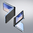 Pouzdro Dux Ducis pro Samsung Galaxy Z Flip7 5G, Bri, černé