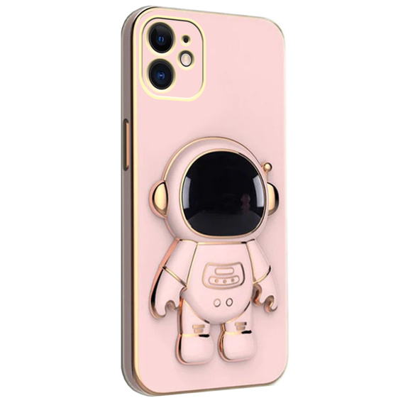 Pouzdro pro iPhone 12, Astronaut, růžové