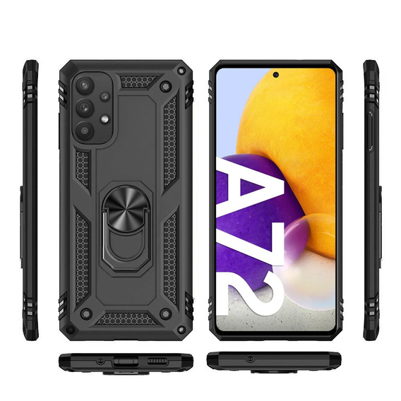 Pancéřové pouzdro pro Samsung Galaxy A72 5G, Nox Case Ring, modré