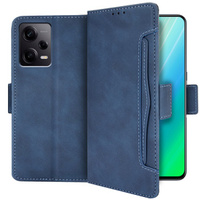 Klopové pouzdro pro Xiaomi Redmi Note 12 5G / POCO X5 5G, Card Slot, námořnicky modré