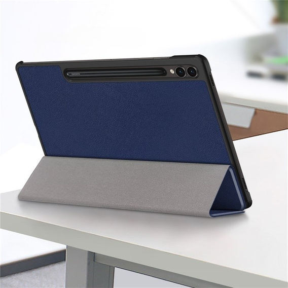 Pouzdro pro Samsung Galaxy Tab S9 Plus, Smartcase s prostorem pro stylus, modré