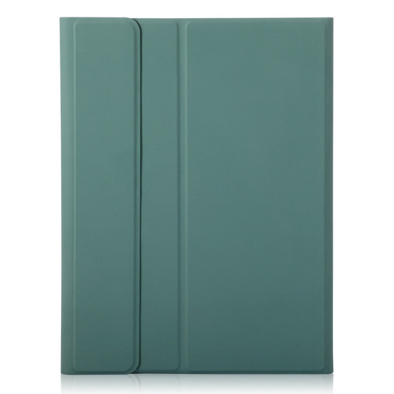 Pouzdro + klávesnice iPad 10.9 2022 10 Gen, TouchPad Pen Slot, tmavě zelené