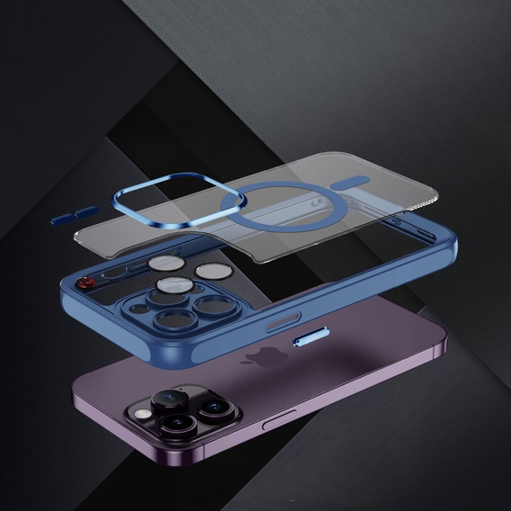 Pouzdro pro iPhone 14 Pro, ERBORD Impact Guard, MagSafe, modré
