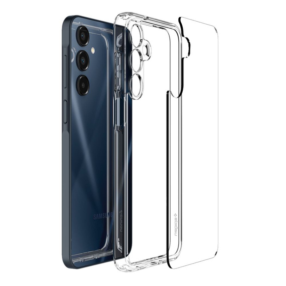 Pouzdro Spigen pro Samsung Galaxy A16 4G / 5G, Ultra Hybrid, průhledné + 9H tvrzené sklo