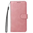 Klopové pouzdro pro Samsung Galaxy A34 5G, Leather Wallet, růžové rose gold