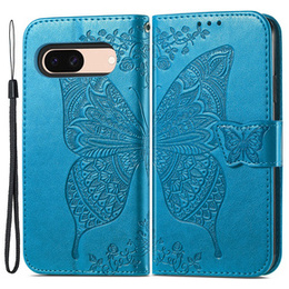 Klopové pouzdro pro Google Pixel 8A, Butterfly, modré