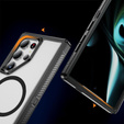 Pouzdro s rámečkem pro Samsung Galaxy S24 Ultra, pro MagSafe, transparentní / černé