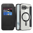 Klopové pouzdro pro Google Pixel 9A, RFID Wallet MagSafe CamShield, černé