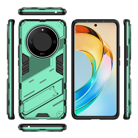 Pouzdro pro Honor Magic 6 Lite 5G, Military kickstand, zelené