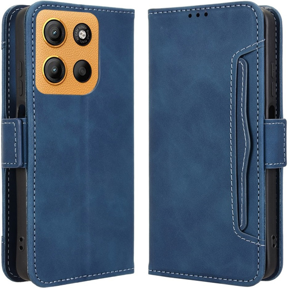 Klopové pouzdro pro Motorola Moto G15 / Motorola Moto G15 Power, Card Slot, námořnicky modré