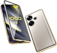 Pouzdro pro Xiaomi Poco F6, Frame Case, zlaté