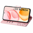 Klopové pouzdro pro Honor 400 5G, Butterfly, růžové rose gold