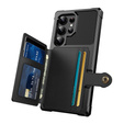 Pouzdro pro Samsung Galaxy S25 Ultra, Card Holder Kickstand, černé