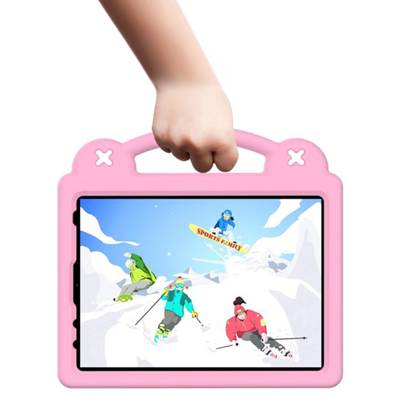 Dětské pouzdro pro iPad Air 10.9" 2022/2020 (5/4 gen.) / Pro 11" 2022/2021/2020 (4/3/2 gen.), Cute Patterns, se stojánkem, růžové