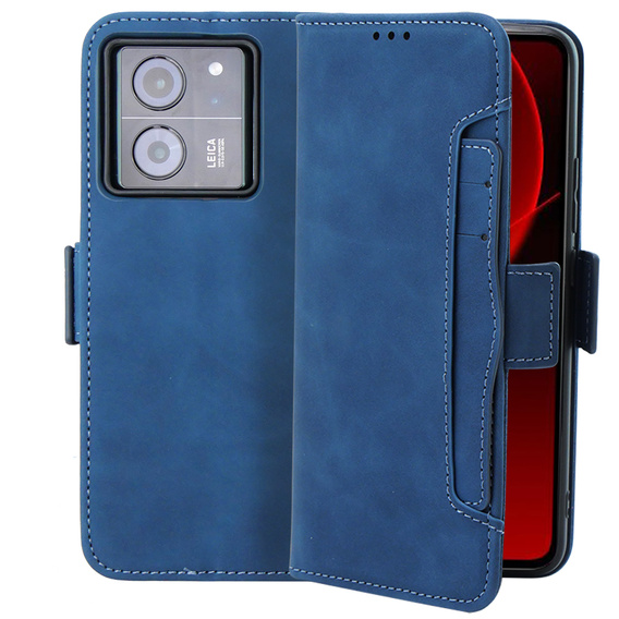 Klopové pouzdro pro Xiaomi 13T / 13T Pro, Card Slot, modré