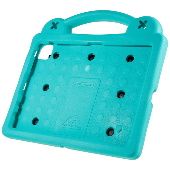Dětské pouzdro pro Apple iPad Air 11" 6 gen. 2024, Cute Patterns, se stojánkem, zelené