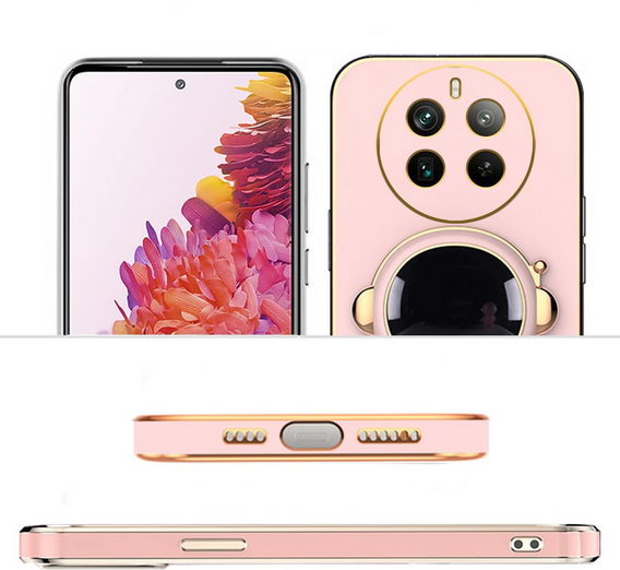 Pouzdro pro Realme 12 Pro 5G / 12 Pro+ 5G, Astronaut, růžové
