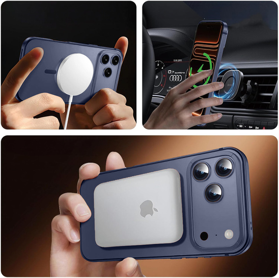 Metal Frame pouzdro pro MagSafe pro iPhone 17 Pro