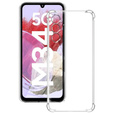 Pouzdro pro Samsung Galaxy M34 5G, Anti-Shock, průhledné + sklo 9H