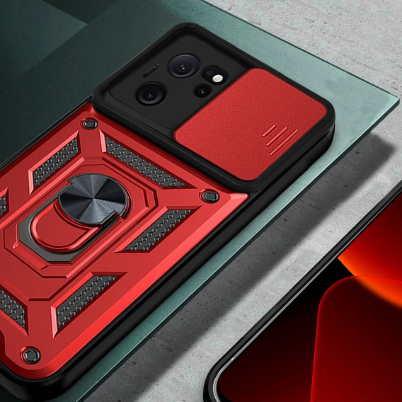 Pouzdro pro Xiaomi 13T / 13T Pro, CamShield Slide, červené