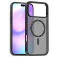 Matné pouzdro pro iPhone 17 Pro Max, pro MagSafe, průsvitné černé