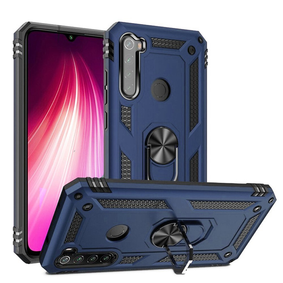 Pancéřové pouzdro pro Xiaomi Redmi Note 8T, Nox Case Ring, námořnicky modré