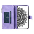 Klopové pouzdro pro Xiaomi Redmi Note 13 Pro 4G / Xiaomi Redmi Note 14S / Xiaomi Poco M6 Pro 4G, Mandala, fialové