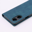 Pouzdro pro Oppo A78 5G, ERBORD Vintage peněženka s klopou, modré
