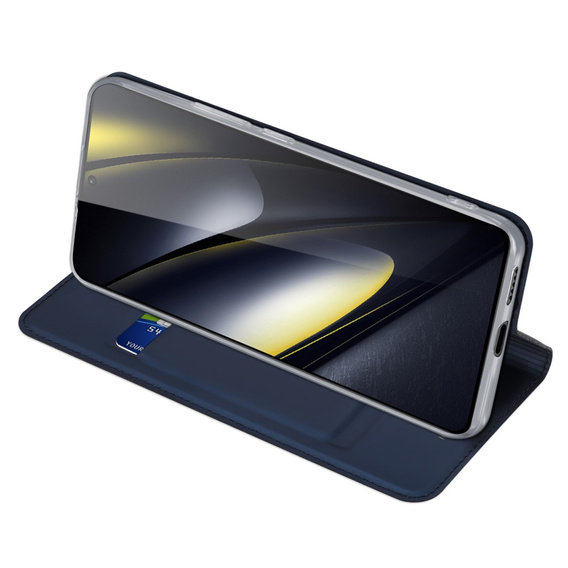 Pouzdro Dux Ducis pro Xiaomi Poco F6, Skinpro, námořnicky modré