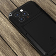 Pouzdro Love Mei pro iPhone 13 Pro, armored with glass, černé
