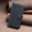 Klopové pouzdro pro Samsung Galaxy A25 5G, BINFEN Wallet, černé + 9H sklo 