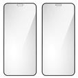 2x tvrzené sklo pro iPhone 12/12 Pro, ERBORD 3D pro celý displej