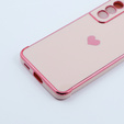 Pouzdro pro Samsung Galaxy S21 FE, Electro heart, růžové rose gold