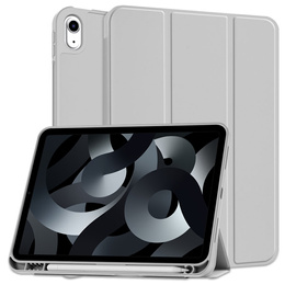 Pouzdro pro iPad 10.9 2022 10 Gen, Smart Pencil, se slotem na stylus, šedé