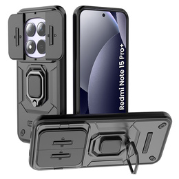 Pevné pouzdro s podstavcem a krytem fotoaparátu pro Xiaomi Redmi Note 15 Pro Plus 5G / Poco M8 Pro 5G