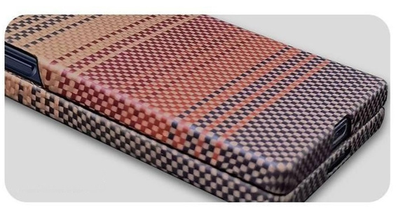 Pouzdro pro Samsung Galaxy Z Fold6 5G - magnetické aramidové vlákno, oranžové